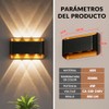 Aplique de Pared LED 800LM 3000K IP65, 4 Pack