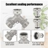 Sylken 3/4" Tap Y Splitter Brass,2 Way Garden Hose Splitter,Garden