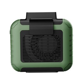 Funio Portable Waist Fan, Hanging Waist Fan, with 6000mAh Battery, Silent, 3-Speed Adjustable, Waterproof, Ideal for Outdoor & High-Temperature (Green)