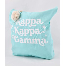 Sorority Shop Kappa Kappa Gamma Retro Pom Pom Tote Bag