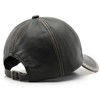 Gorra de béisbol de piel sintético clásico lavada, unisex, color