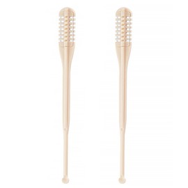 DFsucces 鼻毛カッター 携帯式手動鼻毛カッター 2本入 ステンレス製 安全回転式デザイン 水洗い可能 繰り返し使用