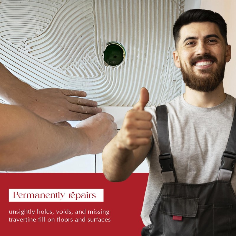 StonePro Traverfill - Travertine Repair - Fills Smalls pits, Holes