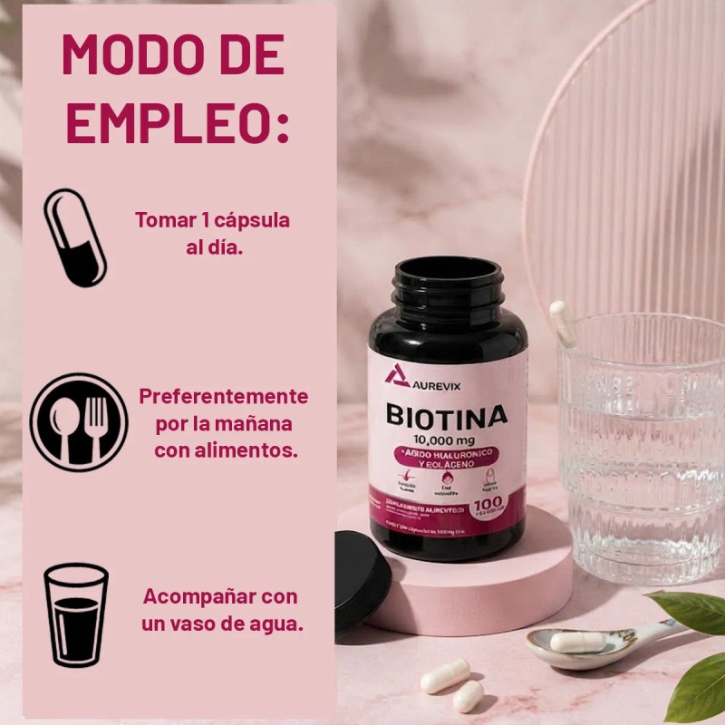 Vitaminas Crecimiento Cabello Aurevix