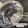 2.16cm Clear Plastic Orchid Flower Pot with Saucer