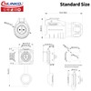 CNLINKO LP-16 Industrial Waterproof Connector IP68 Circular Connector Quick Plugging