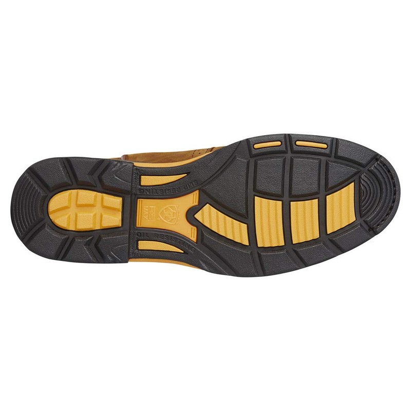 Ariat Mens WorkHog Work Boot Aged Bark/Army Green 9