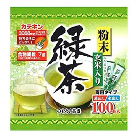Nomurano Chayuen Powdered Brown Rice Green Tea Sticks 0.5g x 100 Sticks