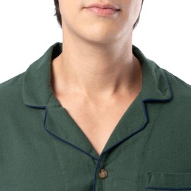 Fruit of the Loom Men's Flannel Pajama Sleep Set, Green