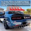 Rear Diffuser V3 5 Fins Set For Dodge Challenger 2015-2024