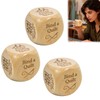 GDGJWL Quilters Dice - 6 Sided Wooden Dice for Quilting,
