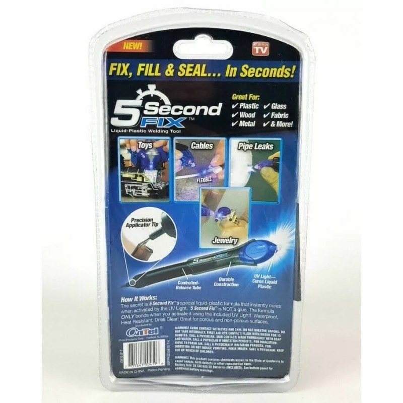 5 Second Fix New 5 Second Fix Liquid Plastic Welding