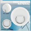 Yetaha 12PCS Stainless Steel D Rings Patch, White D-Ring PVC
