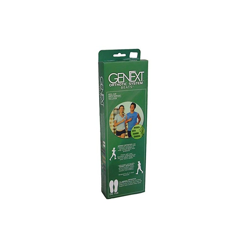 GenExt Men's Beats (Neutral Heel) Orthotic Arch Support Insole System