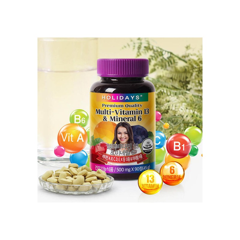 Holidays Multivitamin 13 & Mineral 6 90 Tablets 2 Bottles