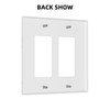 Lhdlnn White Gold Marble Light Switch Cover Decorative Double Rocker