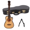 Minature Guitar Model Wooden Mini Musical Instrument Guitar Replica with