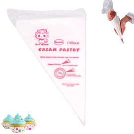 REPOSTERIA Manga Pastelera Desechable Paq 100 Pzas 29cm X 21cm Bolsa