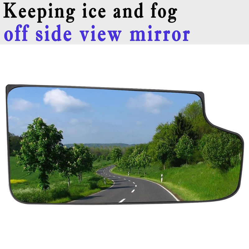 Silverado Passenger Side Lower Mirror Glass Compatible with 2014-2017 Chevy