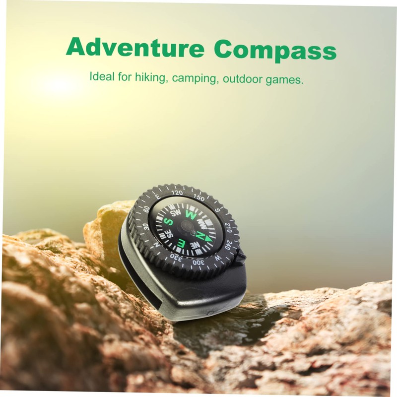 Sosoport 2pcs Detachable Compass for Watch Portable Camping Compass Outdoor