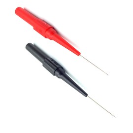FainWan 2 pares de sondas de extensión de plomo de prueba de multímetro, punta afilada, punta de acero inoxidable para probador de enchufe de plátano