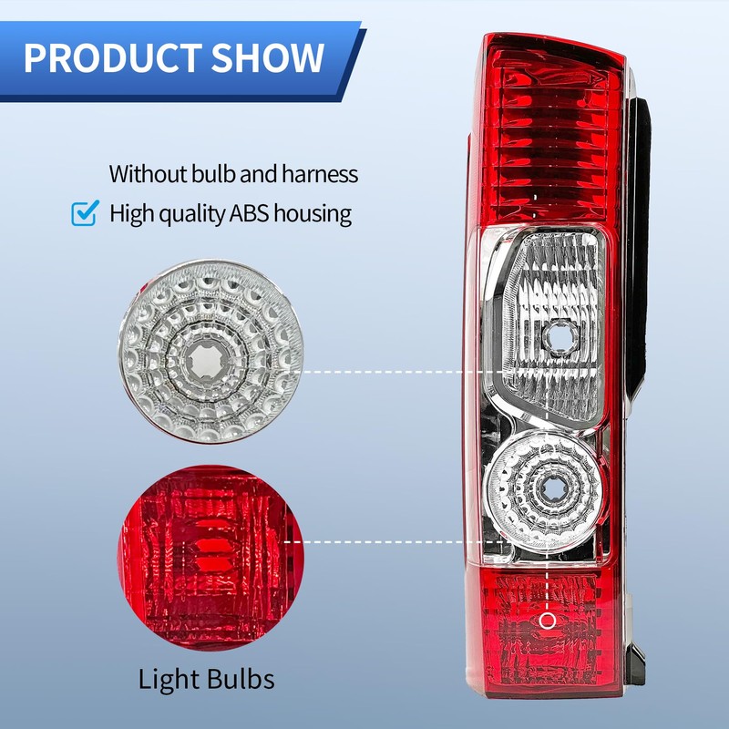 Convitex Replacement Driver Side Tail Light Without Circuit for RAM