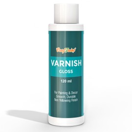 CrafTreat Gloss Varnish - Clear Acrylic Varnish for Oil Painting, Canvas, Wood - 120 ml