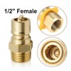 ZUDKSUY 1/2" Gas Quick Connect Kit, LP Gas Quick Connect