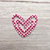 Heart Acrylic Bookmark - Color: Light Pink