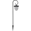Bellota-1 LED Solar Pole Hanging Lantern Warm White LED Black