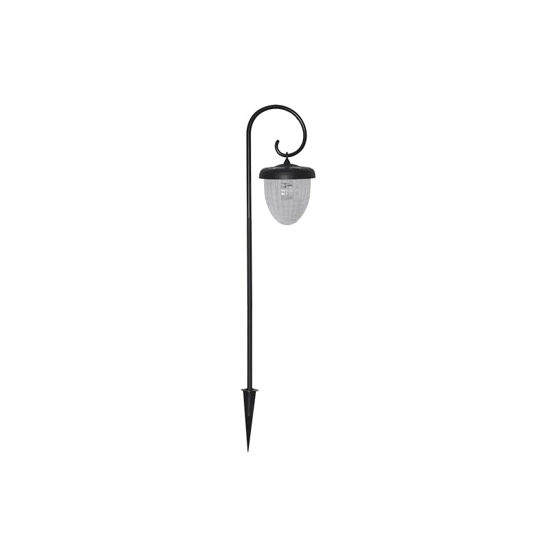 Bellota-1 LED Solar Pole Hanging Lantern Warm White LED Black