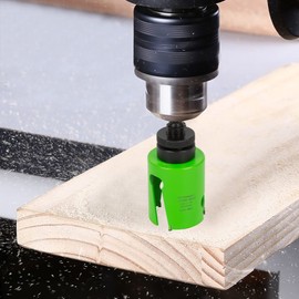 HLOFIZI 7/8 Inch Carbide Tipped Hole Saw Multi-Material Hole Cutter with Arbor for Wood, Drywall, Plastic, PVC, Fiberglass, 5X Faster, Green