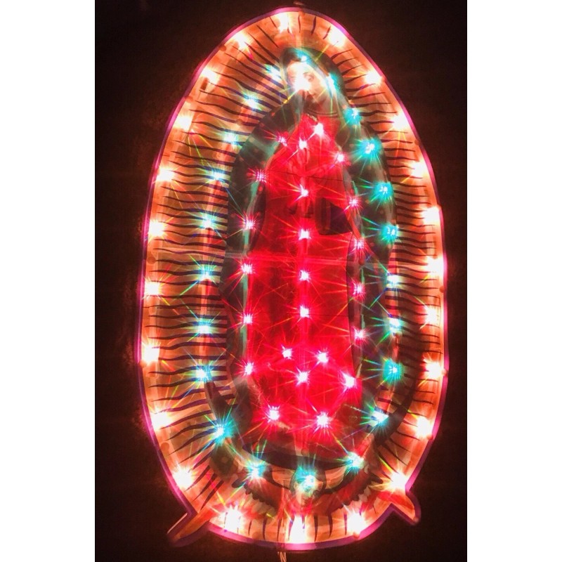 Light Up Lady Of Guadalupe Light Virgen De Guadalupe Flashing