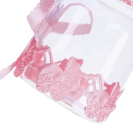 Baby Shower Bottles, 24 Pieces Mini Decorative Dummy Gift Baby Shower Decorations Candy Bottles Baby Bottles Party Favours Baby Gift for Boys Girls Party Favours Pink