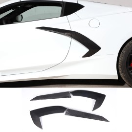 MODY 4PCS ABS Carbon Fiber Door Handle Trim Cover For Corvette C8 Z51 20-23