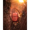 Woodland Leathers Genuine Leather anti theft backpack for women, Medium