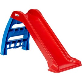 Little Tikes Primer Tobogán - Tobogán para Interiores y Exteriores - Duradero, Estable, Seguro - Color Rojo/Azul