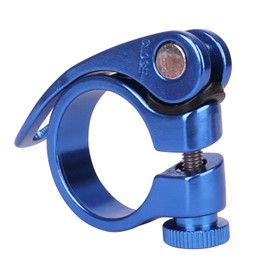 YANRUHFL Bike Bicycle Quick Release SeatPost Clamp 34.9mm 31.8mm MTB Bike Road Bike Casual Bike Seatpost Clamp (Blue, 31.8mm)