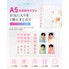 Tepona A5 Clear 6-Hole Binder with 20 Refills for Stickers,