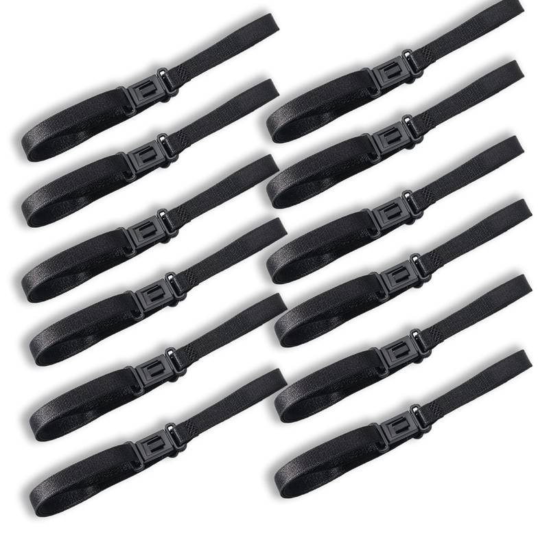 Wenrou Pack of 12 Bow Tie Extensions, Elastic, Adjustable Fly