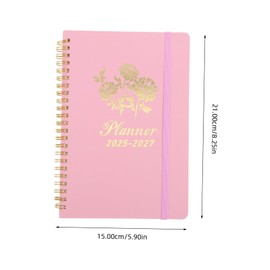 Operitacx Elegant Academic Year Planner 2025-2027 Daily Schedule Diary Monthly Tote