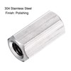 sourcing map M8 x 1.25-Pitch 25mm Length 304 Stainless Steel