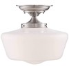 Regency Hill Floating Rustic Farmhouse Ceiling Light Semi Flush-Mount Fixture