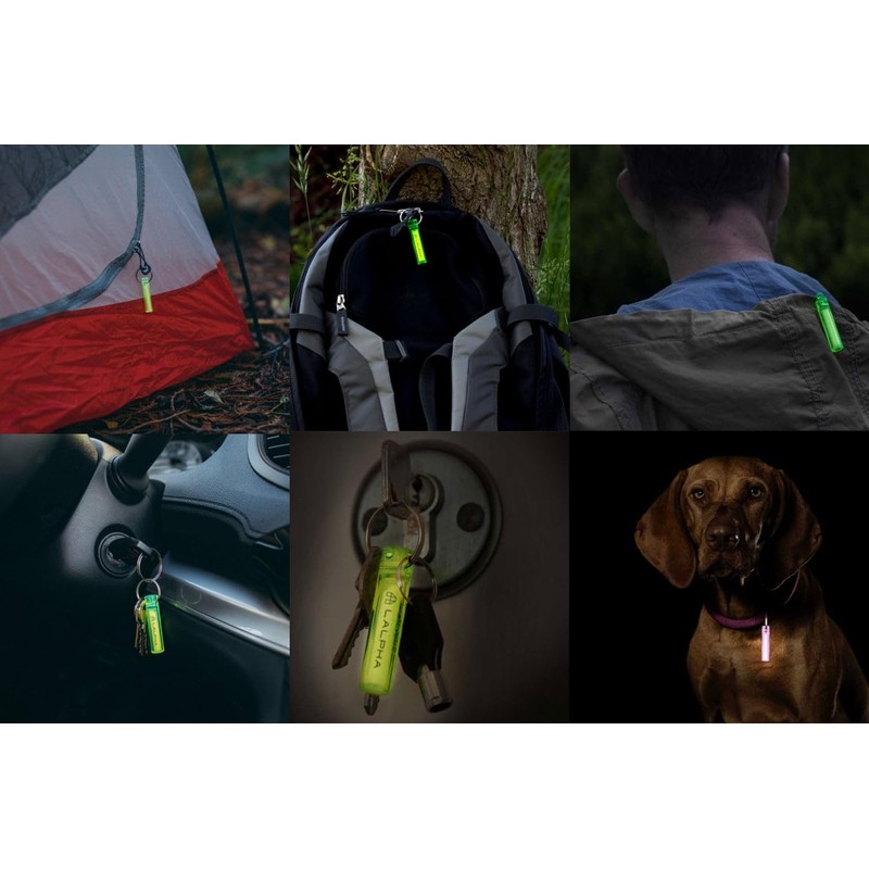 LALPHA GEAR AID Glow in the Dark Key Chain, clear