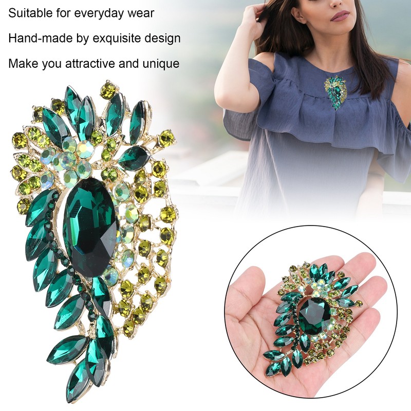 2Pcs Corsage Brooch Fashion Retro Exquisite Alloy Pins Applique Clothing