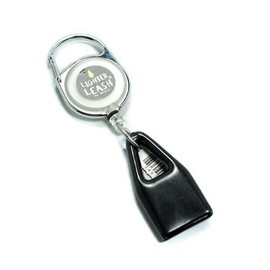 Premium Lighter Leash Retractable Keychain Clip (White)