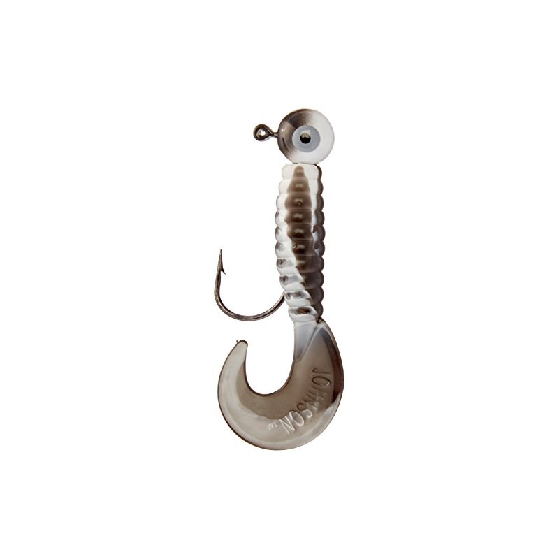 Swimming Grubs White/Black 1/4 oz