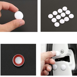 KEGILUH Nissan New Model Lukes (40 Series) / Nissan Leaf e-Power (HE12) / Leaf (ZE0) / Leaf (ZE1) / Nissan X-Trail / Nissan V37 Skyline Car Door Screw Cover Cap Protective Cover Rust Proof Waterproof