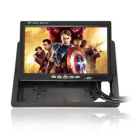 BW (800 * 480 350:1 Contrast Ratio) 7 Inch TFT Color LCD Car monitor Supporting 1024 * 768 1280 * 1024 Input Source for Back up Camera