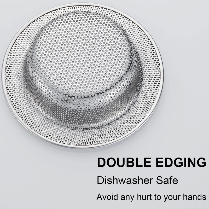 LASSHSWA Kitchen Sink Strainer Stainless Steel, Kitchen Sink Drain Strainer